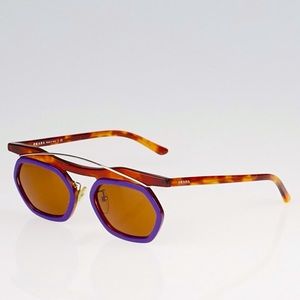 Prada Purple and Tortoiseshell Sunglasses